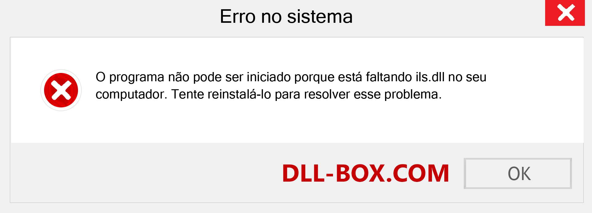 Arquivo ils.dll ausente ?. Download para Windows 7, 8, 10 - Correção de erro ausente ils dll no Windows, fotos, imagens